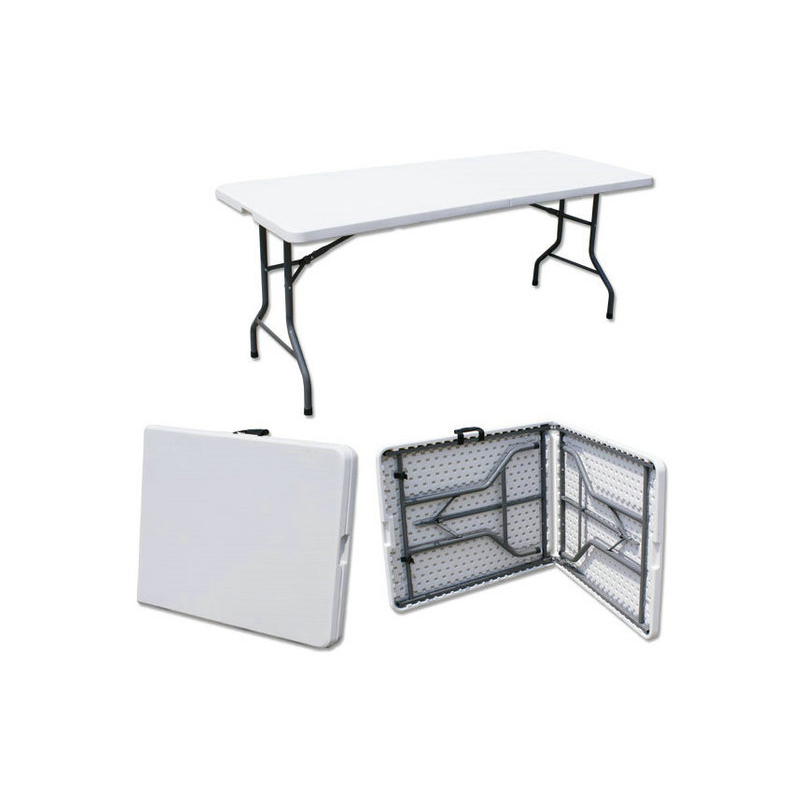 Outdoor Hdpe Picnic 6Ft Pe Rectangular Folding Plastic Table Mesas Plegables For Outdoor 7