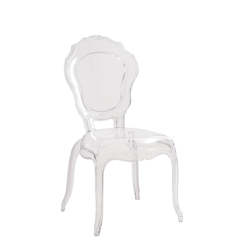 hot sale transparent wedding chair event acrylic crystal chair stacking clear resin hotel chair 12
