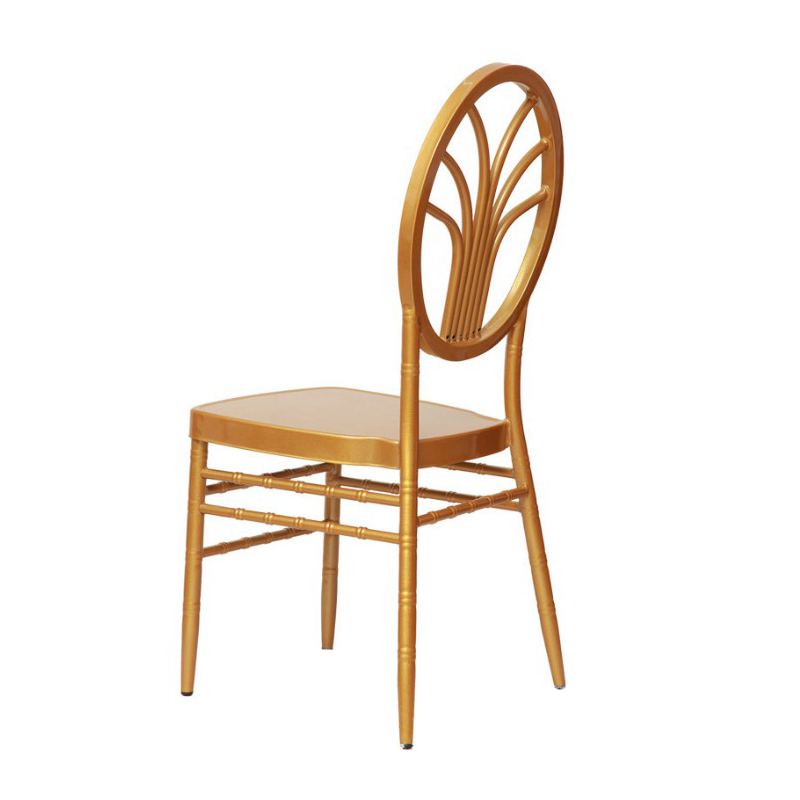 Factory direct sales Plastic chair Metal wedding chair tiffany chair gold for Wedding banquet 11