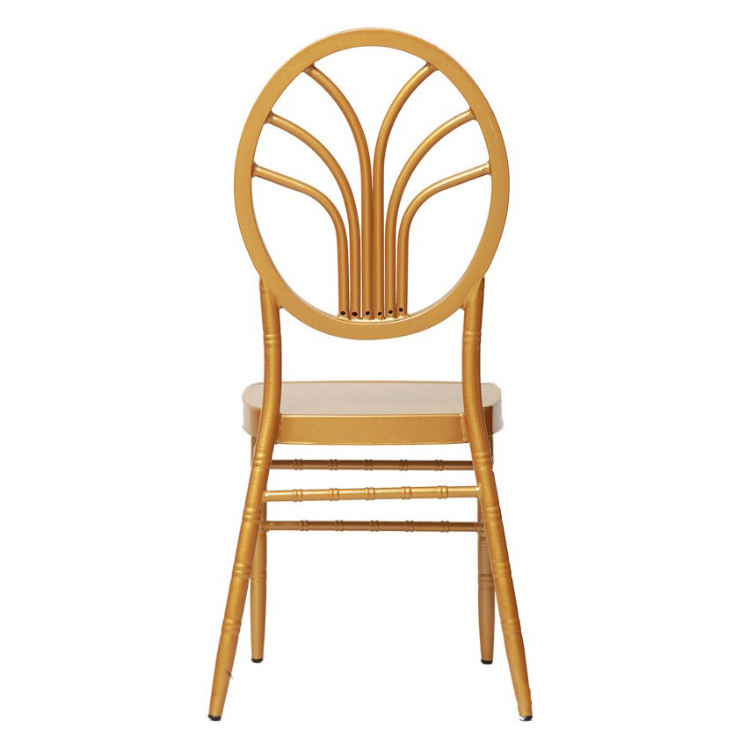 Factory direct sales Plastic chair Metal wedding chair tiffany chair gold for Wedding banquet 12