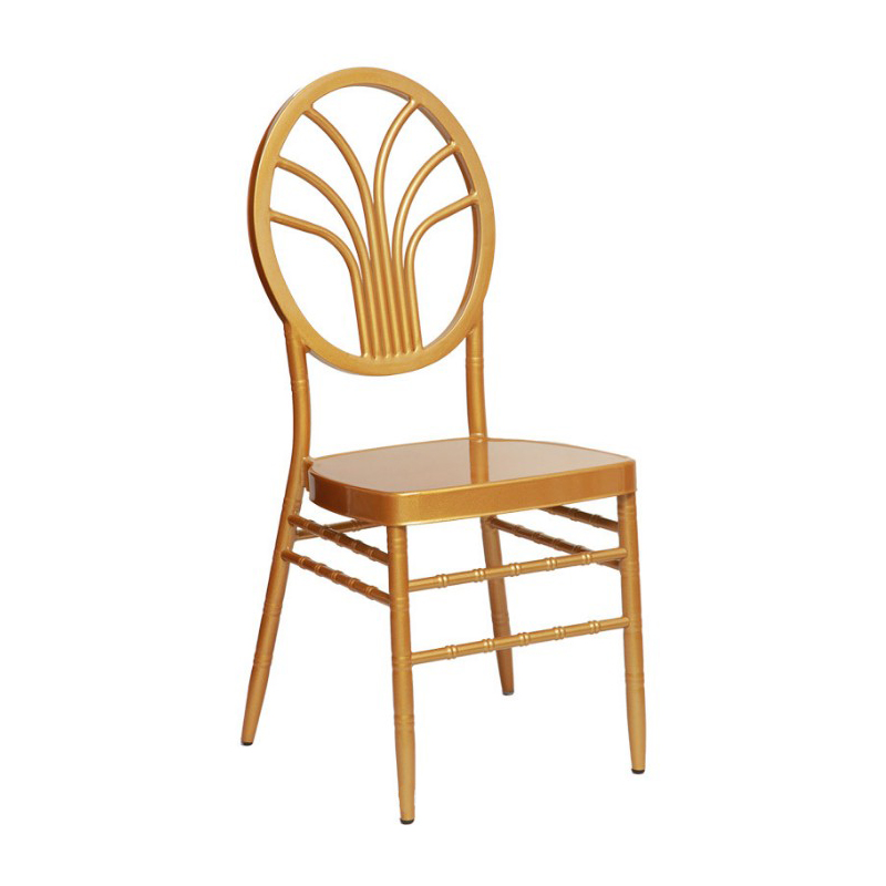 Factory direct sales Plastic chair Metal wedding chair tiffany chair gold for Wedding banquet 10