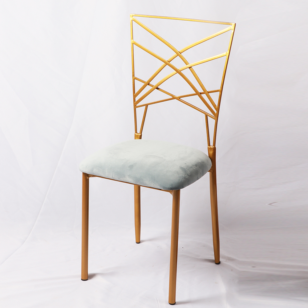 Manufacturer Wholesale Cheap Wedding And Event Chairs Gold Tiffany Banquet Chair With Cushion For Sale 9