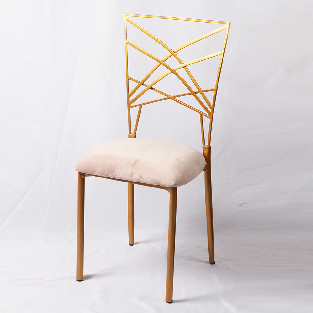 Manufacturer Wholesale Cheap Wedding And Event Chairs Gold Tiffany Banquet Chair With Cushion For Sale 10