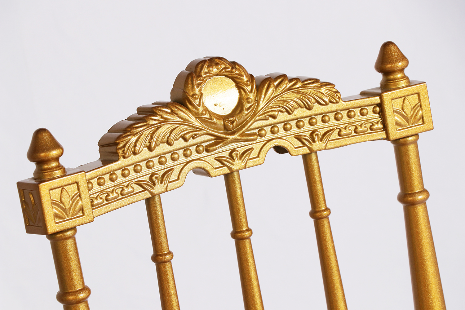 Tiffany Stacked Gold Metal Wedding Chairs with Cushion for Apartments 13
