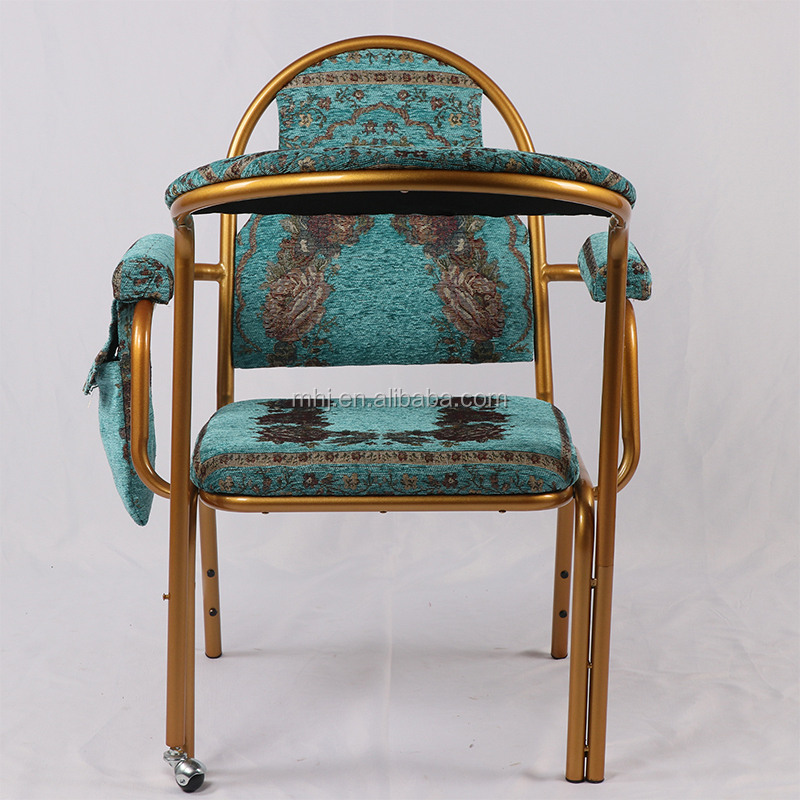 MHJ furniture - Stackable Metal Chair Hot Sales India Islam Mosque Muslim Prayer Mat Chairs Muslim chair 12