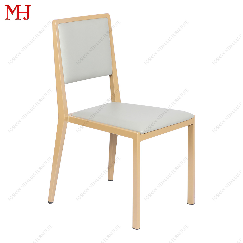 High grade customized design High quality leather chair, high-density foam and grey wood, used for dining room furniture 8