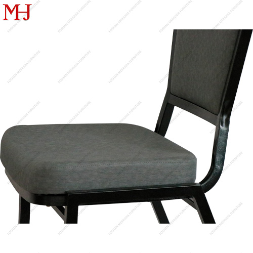 Luxury trendy metal frame black stackable wedding banquet chair 10