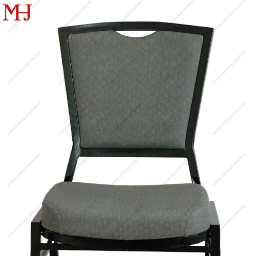 Luxury trendy metal frame black stackable wedding banquet chair 11