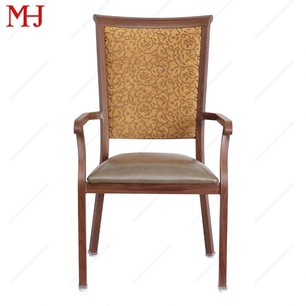 Wholesale High-quality Wooden Appearance Aluminum Armchair 1