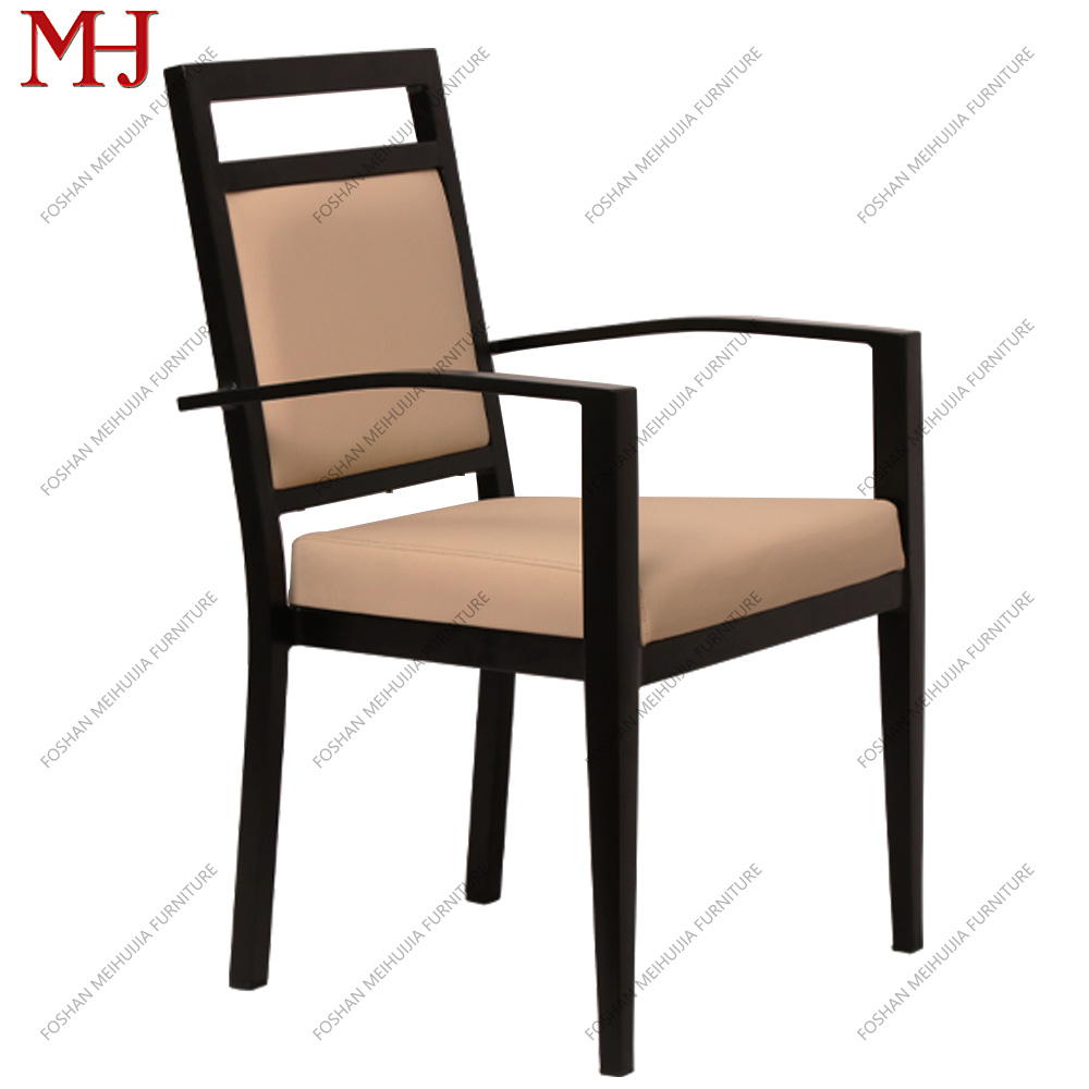 Armchairs Can Be Stacked Wood Modern Elegant Home Furniture, Iron Antique Dining Table Durable Dining Chair Classical 9