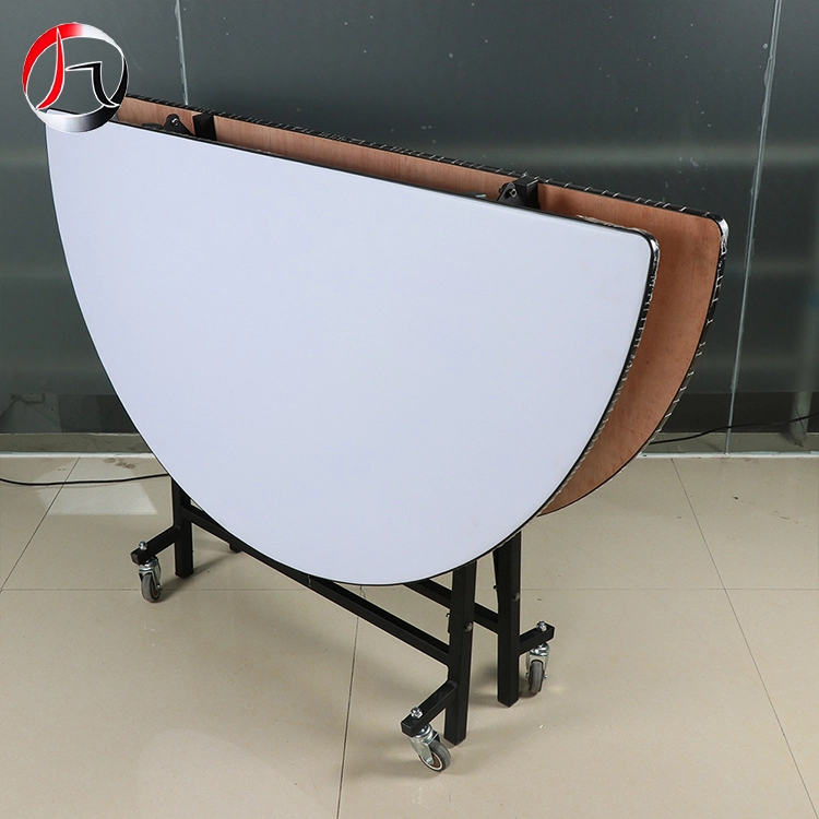 MHJ furniture - High Quality Folding Outdoor Wood Party Event Wedding Banquet Table With Wheels Banquet table 1