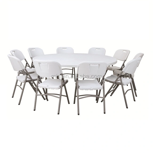 MHJ furniture - High Quality Outdoor Banquet Dining Table White Plastic Folding Table For Theme Party Tables 1