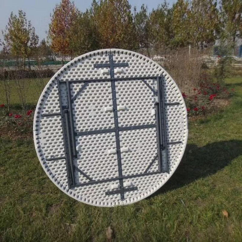 High quality outdoor banquet dining table white plastic folding table for theme party