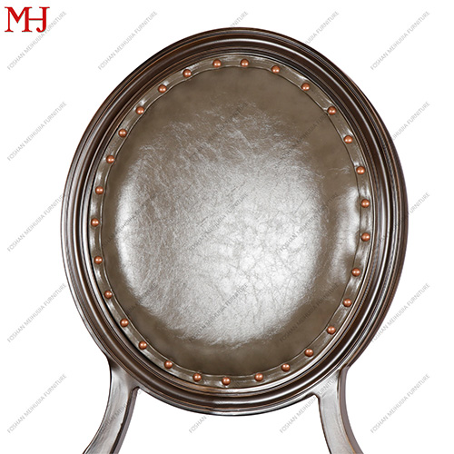 Aluminum wooden retro appearance banquet dining chair 10