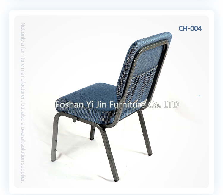 Modern stacking theater furniture interlocking church chair with book pocket