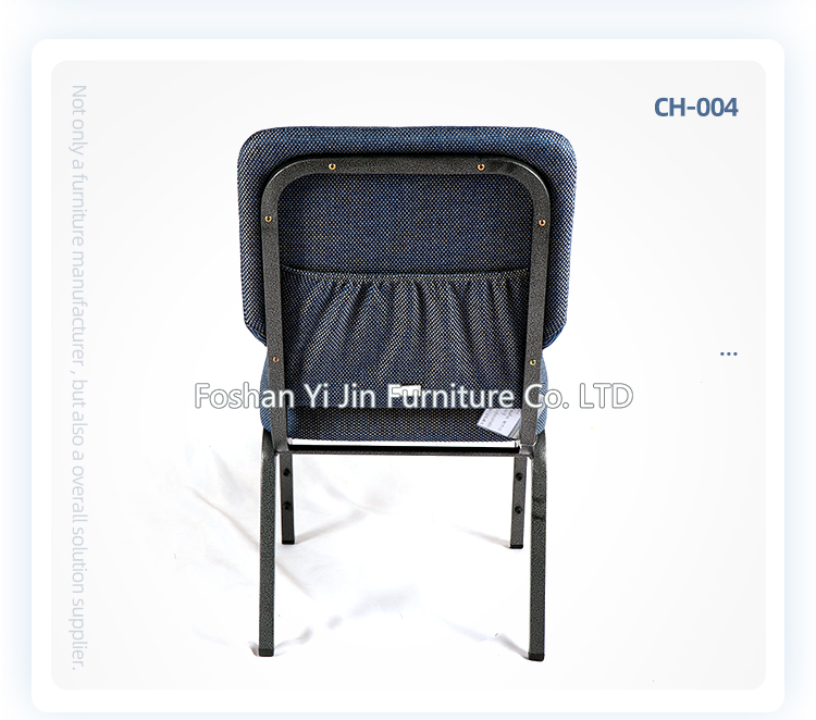 Modern stacking theater furniture interlocking church chair with book pocket