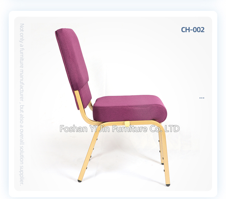Interlocking cheap wholesale iron stacking chairs for church halls