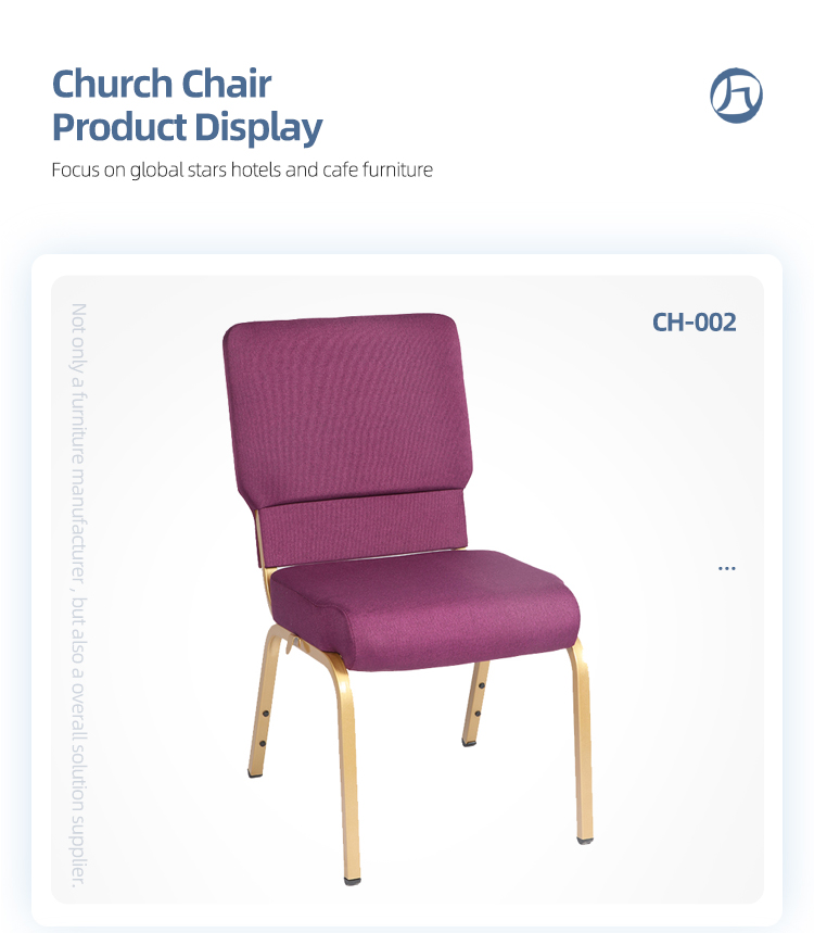 Interlocking cheap wholesale iron stacking chairs for church halls