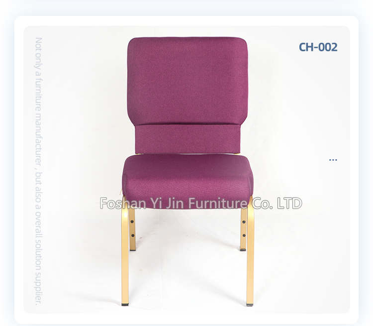 Interlocking cheap wholesale iron stacking chairs for church halls