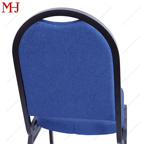 Wholesale Soft Cushion Blue Event Party Chair Backrest and Seat Fabric Hotel Banquet Chair1 10