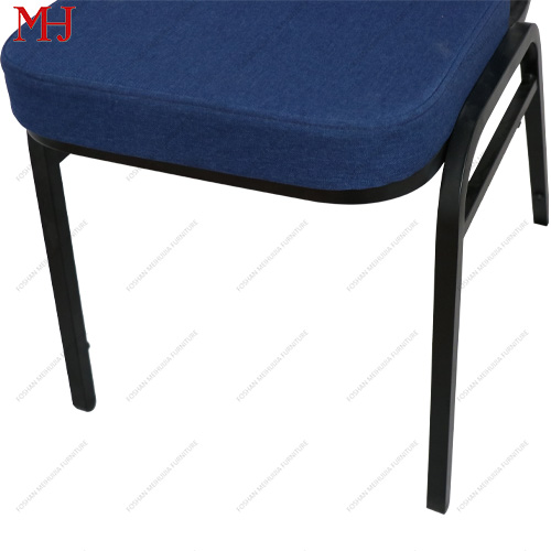 Wholesale Soft Cushion Blue Event Party Chair Backrest and Seat Fabric Hotel Banquet Chair1 12