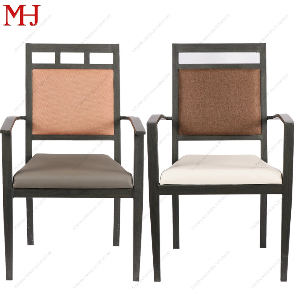 Wholesale luxury, high-quality catering, wedding, colorful solid wood restaurant chairs with armrests 1