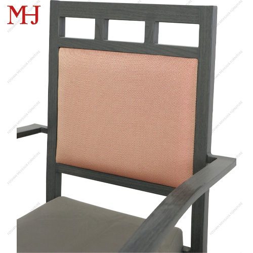 Wholesale luxury, high-quality catering, wedding, colorful solid wood restaurant chairs with armrests 10