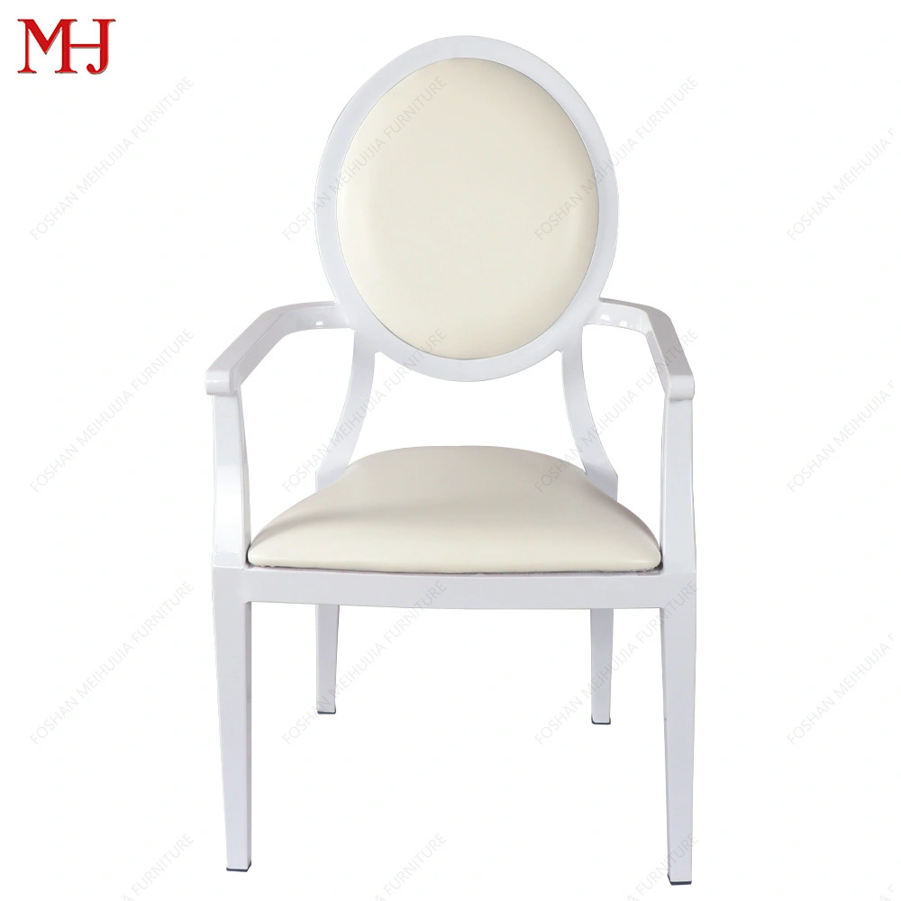 Fashionable and minimalist seat backrest armchair restaurant luxury armchair with durable metal legs 1