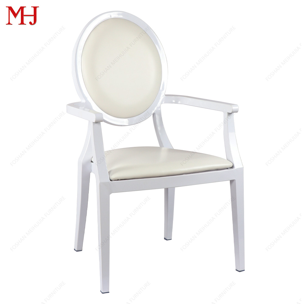 Fashionable and minimalist seat backrest armchair restaurant luxury armchair with durable metal legs 8