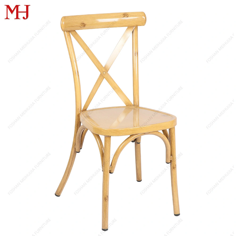 Wholesale cheap antique cross backed solid wood oak dining chairs, wedding chairs 1