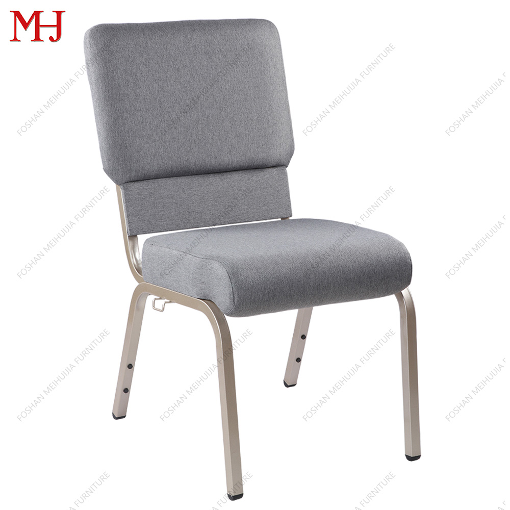 Vendors Wholesale Cheap Stackable Metal Using Upholstered Church Chairs for Meeting Events 9