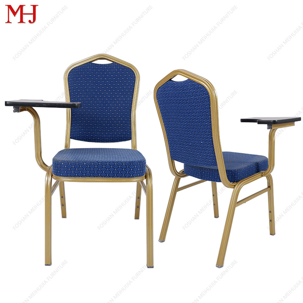 Portable Metal Student Training Chair with Writing Board Stackable Banquet Conference Chair for Hotels Outdoor Schools 9