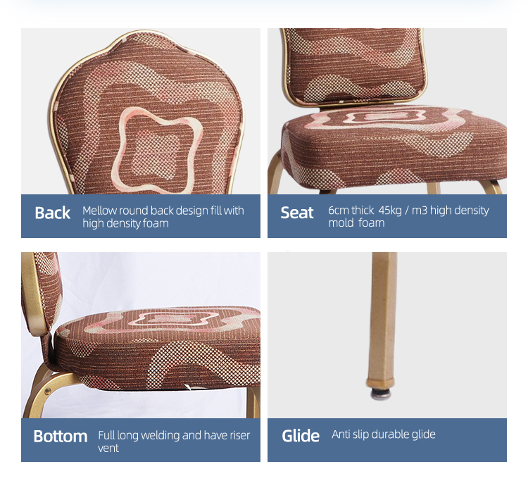 High end modern flex back banquet chair for banquet hall