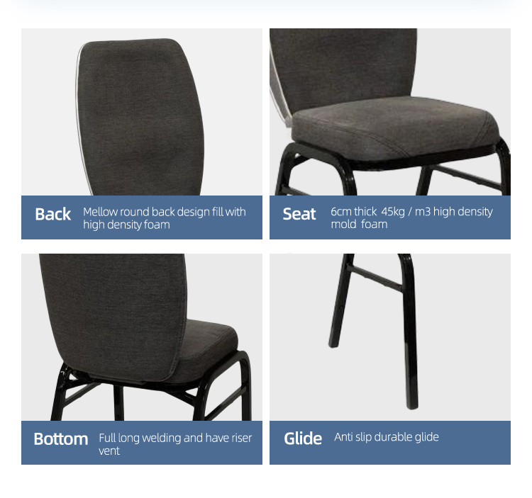 high end modern high back hotel flex back banquet chair