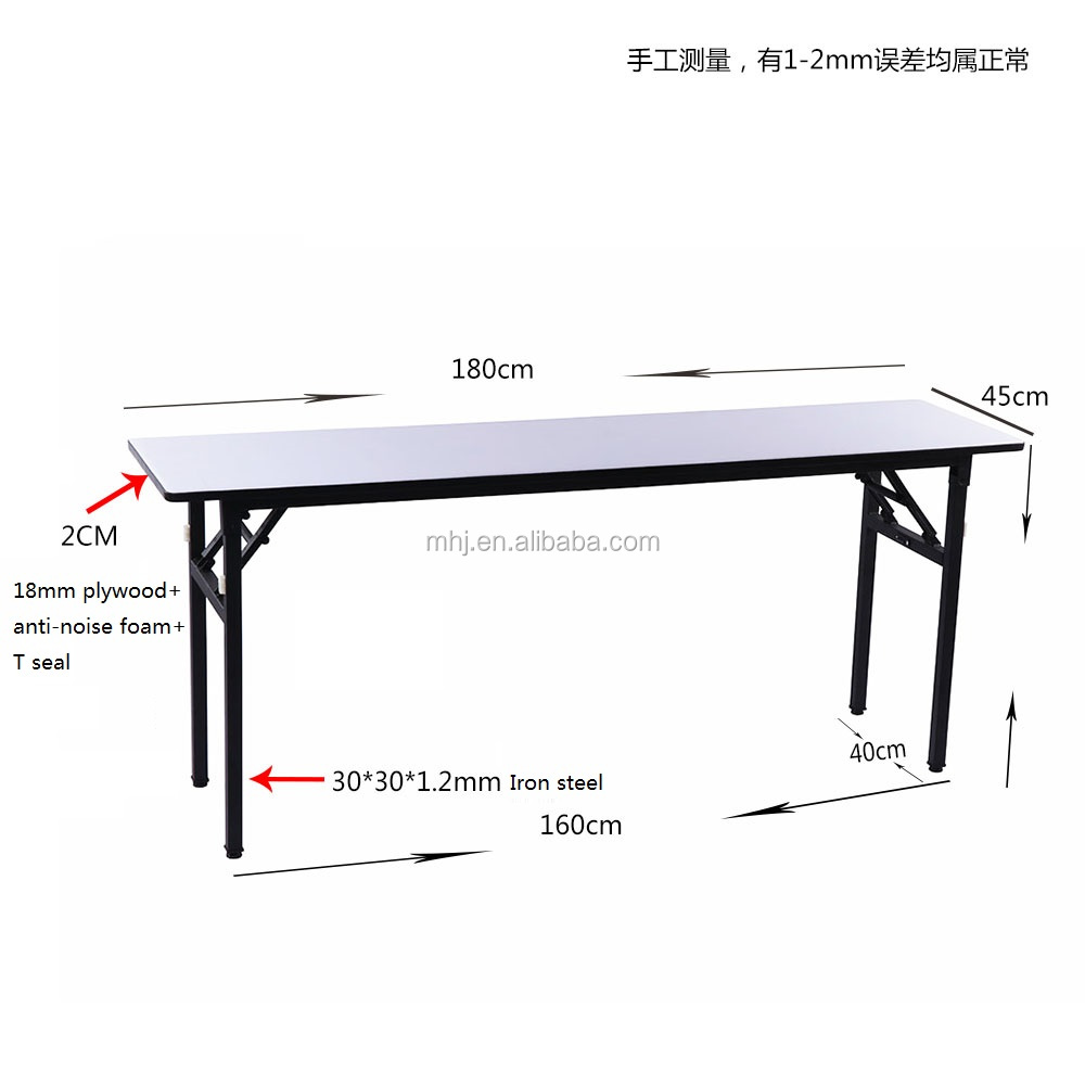 MHJ furniture - Wholesale Adjustable Hotel Wedding Event Restaurant Folding Dining Table Tables 16