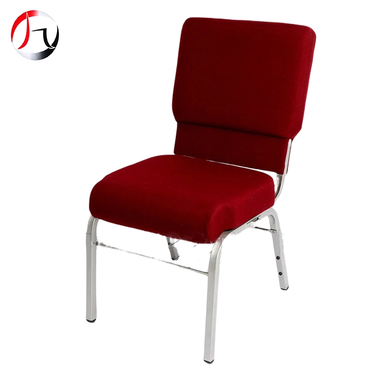 MHJ furniture - Wholesale Burgundy Fabric Auditorium Church Chair With Envelope Holder Church chair 1