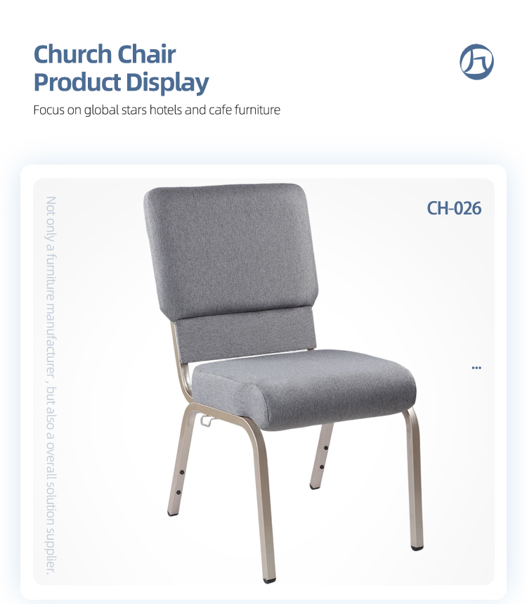 Hot sale wholesale metal stacking gray theater auditorium church chair