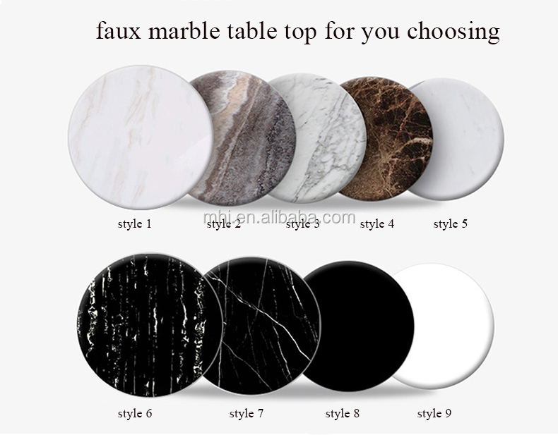 MHJ furniture - Luxury Modern Nordic Italian Rectangle Marble Stainless Steel Dining Table Stainless steel chair and table 13