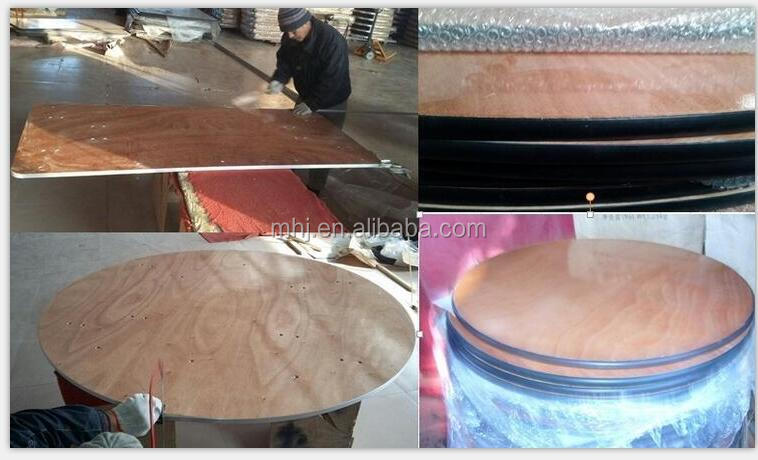MHJ furniture - Plywood Folding Wooden 60 Inch Round Restaurant Hotel Banquet Hall Table 11