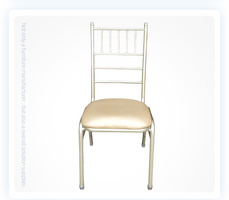 Factory hot sale stackable metal  chiavari  wedding cushion chairs
