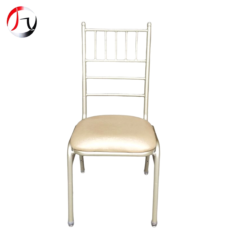 MHJ furniture - Factory Hot Sale Stackable Metal Chiavari Wedding Cushion Chairs Metal chiavari chair 1