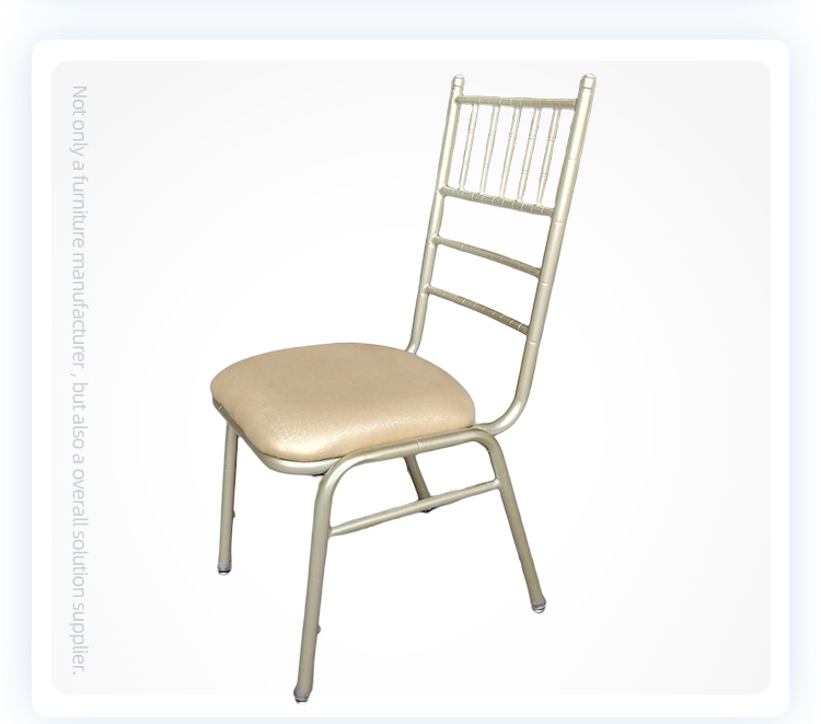 Factory hot sale stackable metal  chiavari  wedding cushion chairs