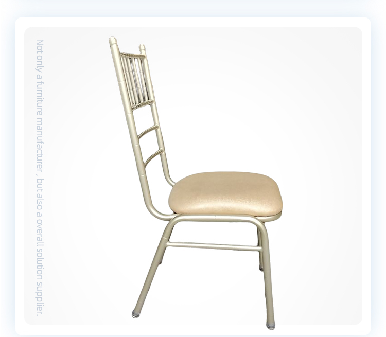 Factory hot sale stackable metal  chiavari  wedding cushion chairs
