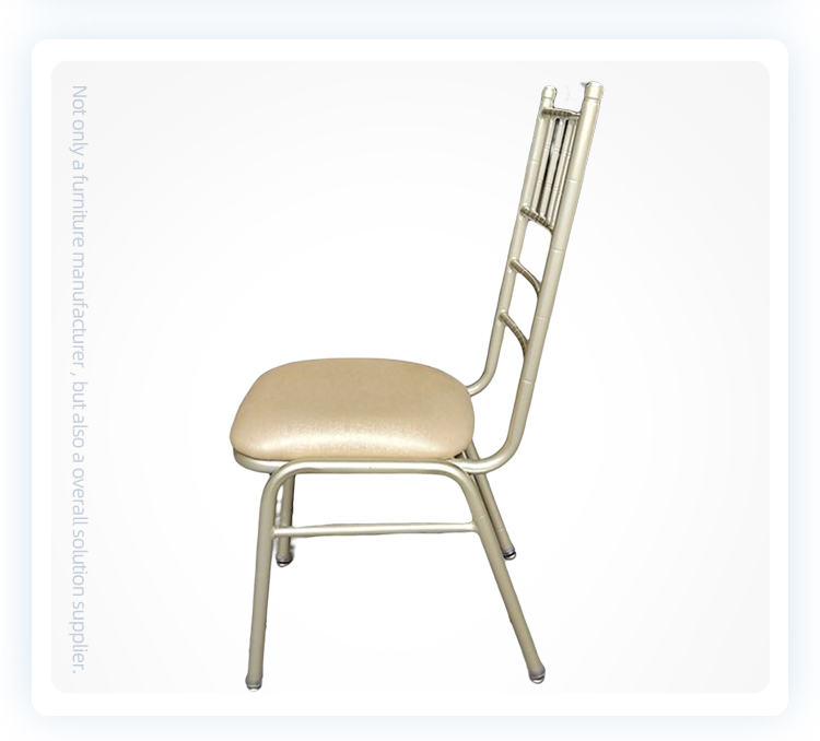 Factory hot sale stackable metal  chiavari  wedding cushion chairs