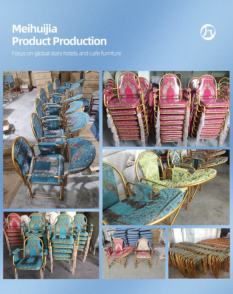cheap price knock-down foldable green muslim chair