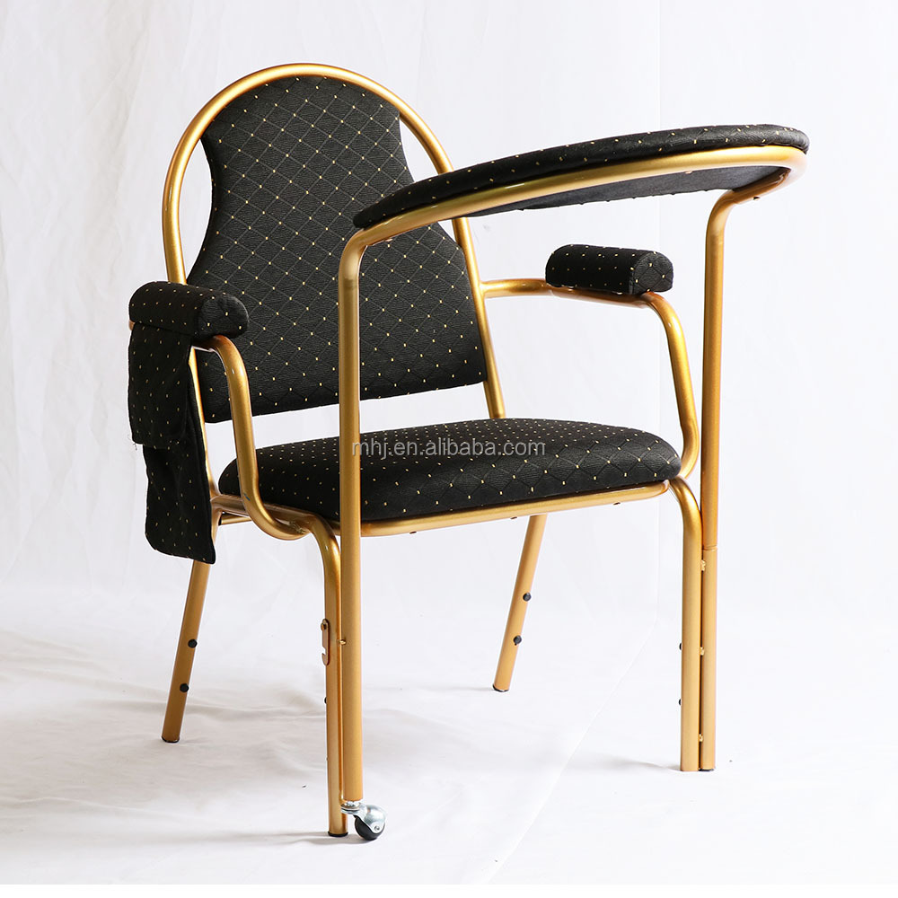 MHJ furniture - Stackable Armrest Muslim Prayer Iron Chair Metal Church Chairs Muslim chair 13