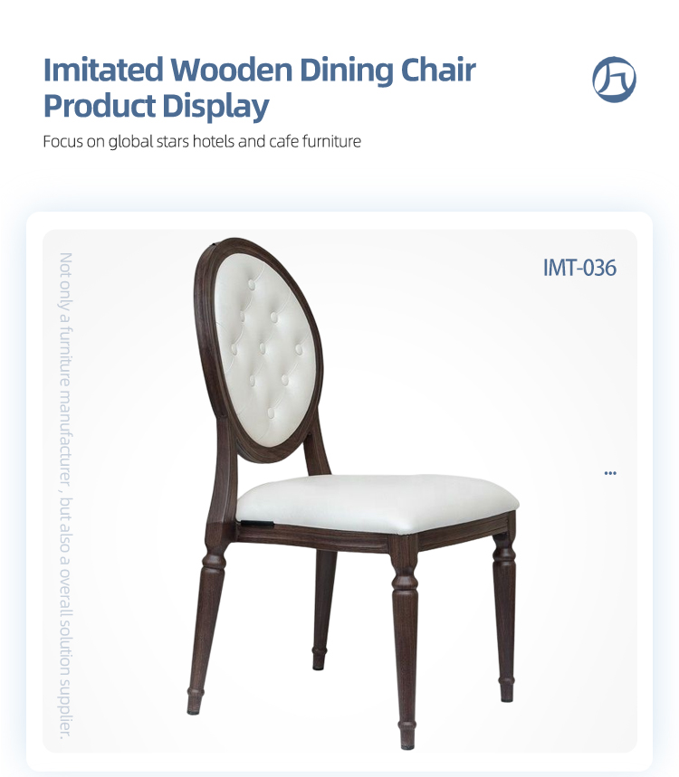 Luxury new design aluminum XIV french style louis Imitated wooden chair