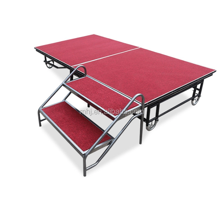 MHJ furniture - High Quality Metal Movable Folding Wedding Hotel Stage Mobile stage 1