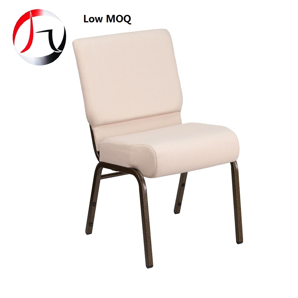 MHJ furniture - Grey Fabric Interlocking Church Chair With Bookrack Church chair 28