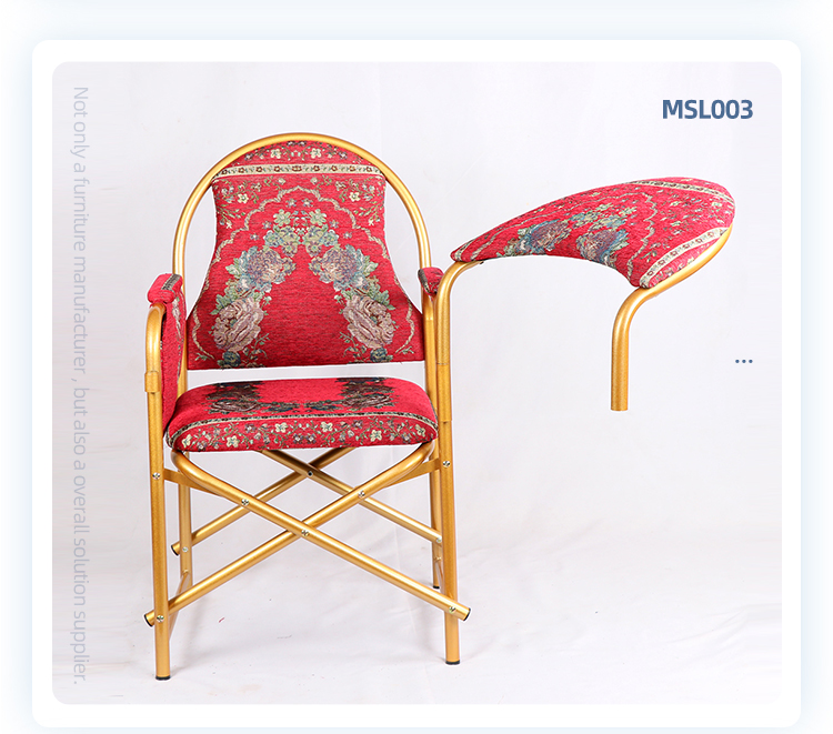 Original design stackable metal chair islam mosque muslim prayer mat chairs